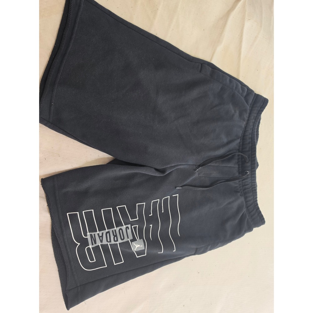 Jordan‎ Mens Jumpman Air Fleece Shorts Black Graphic Logo Size M
